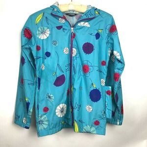 Lands' End Rain Jacket Windbreaker Girls L 14